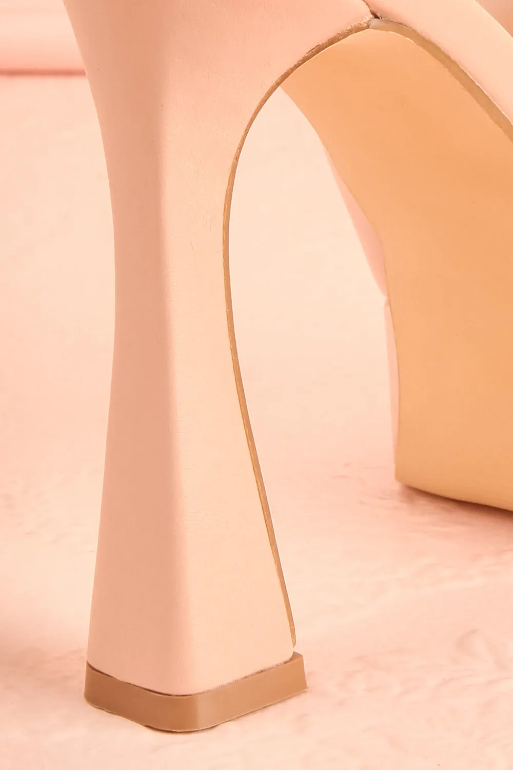 Nerthus Beige | High Heel Sandals