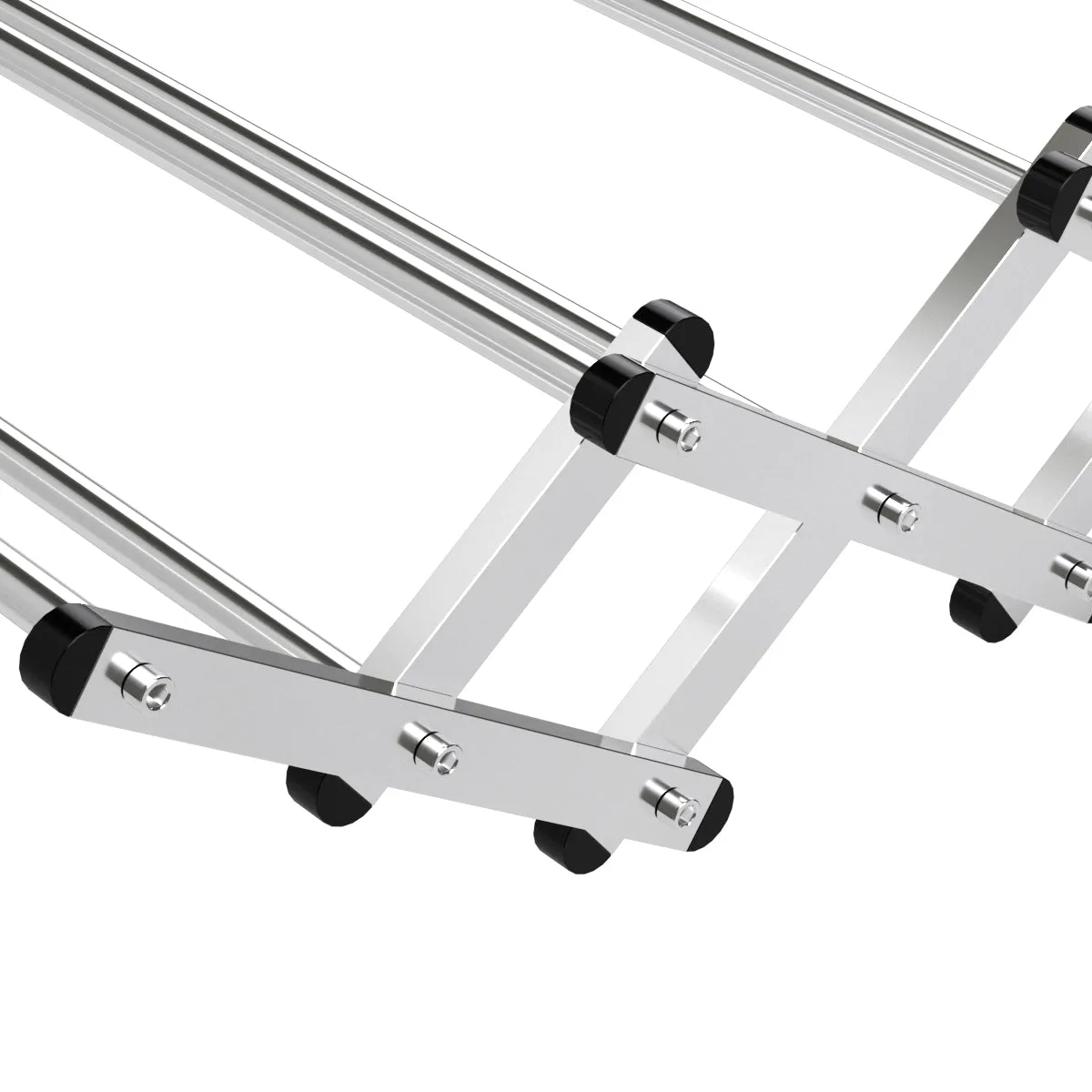 NNECW Wall-mounted Stainless Steel Expandable Drying Rack with 8 Rods