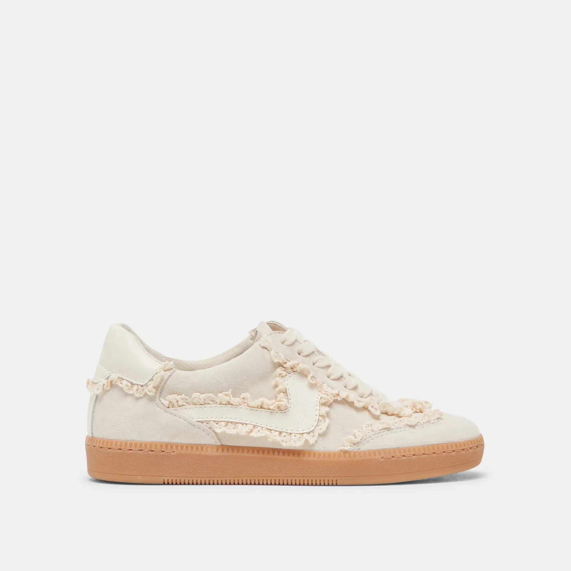 NOTICE LACE SNEAKERS IVORY   GOLD CHARM BUNDLE