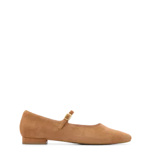 Palmchat Cinnamon Tan Suede Ballet Flats