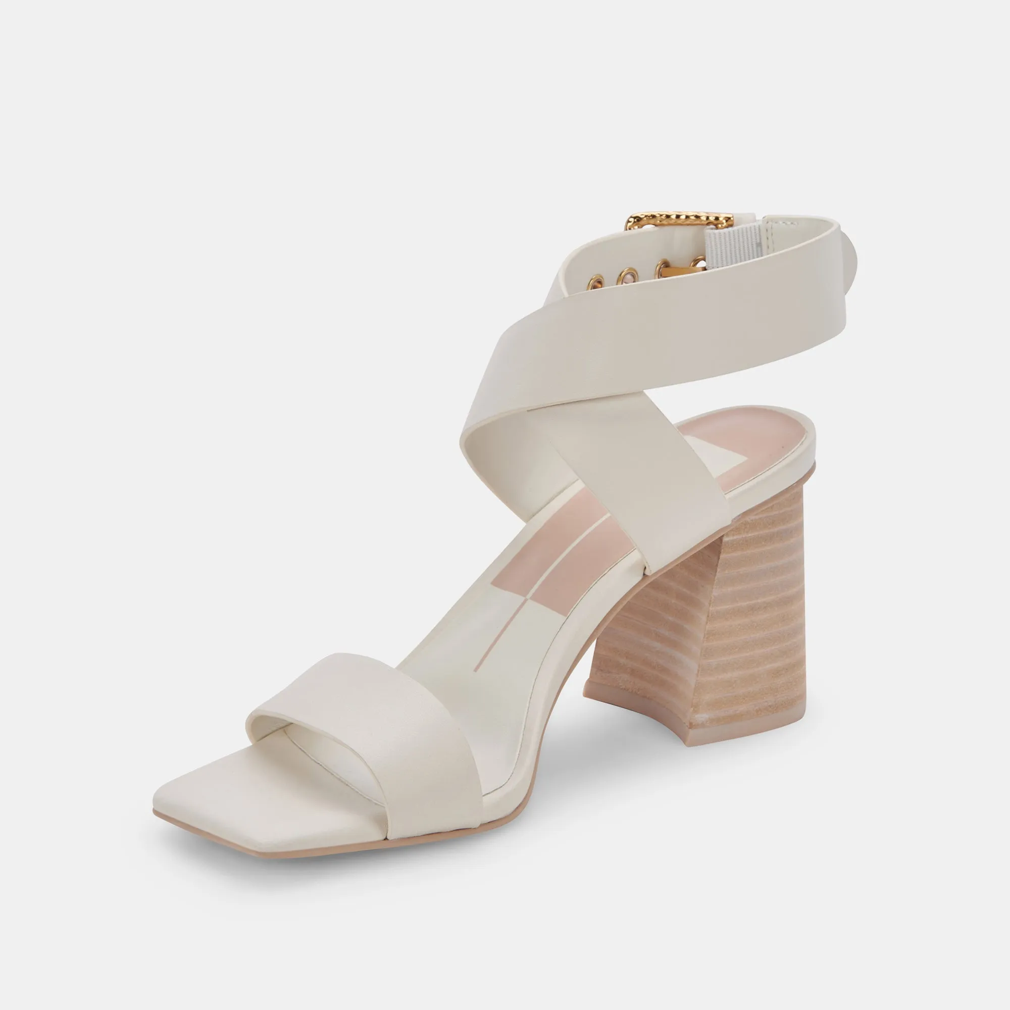 PAYTIN HEELS IVORY LEATHER