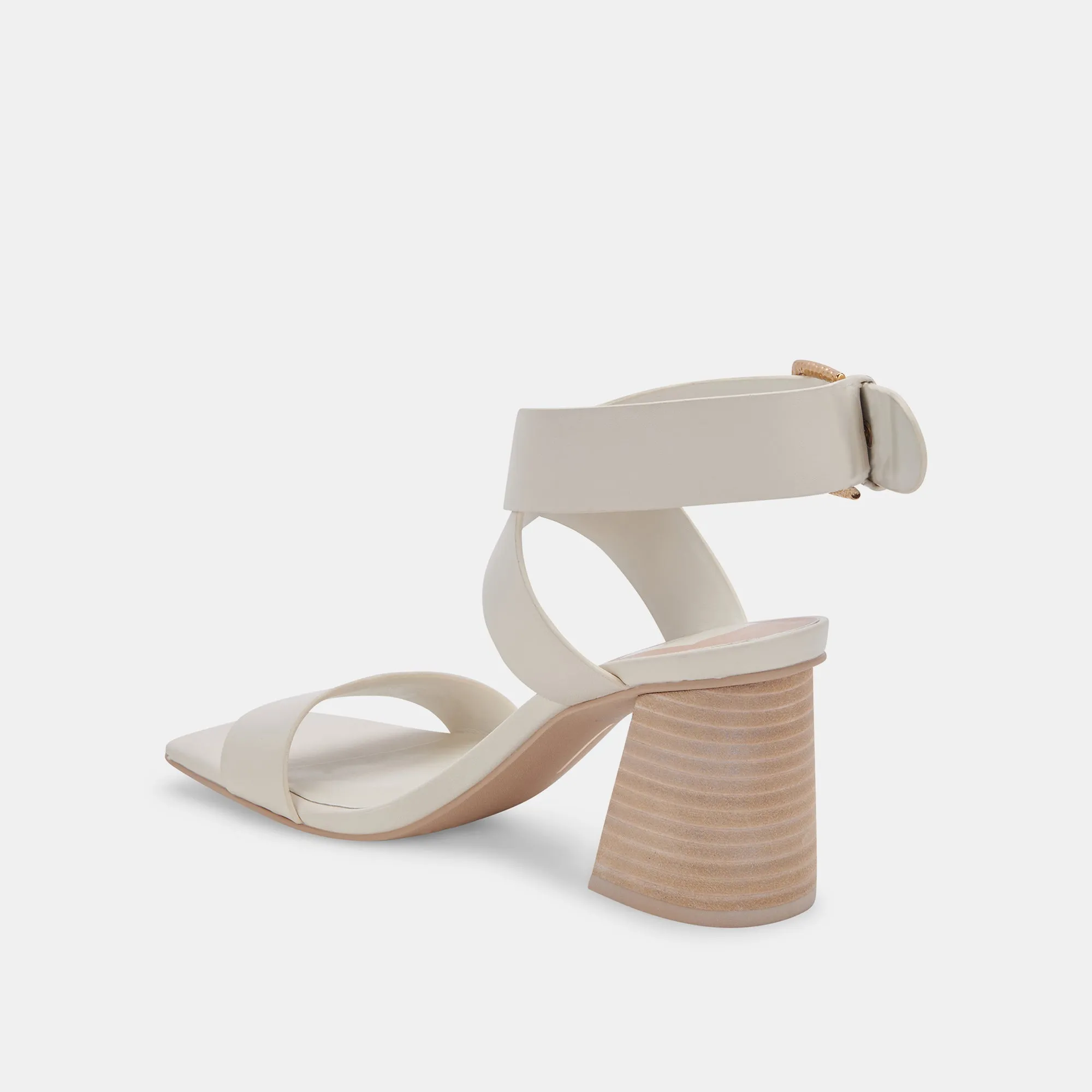 PAYTIN HEELS IVORY LEATHER