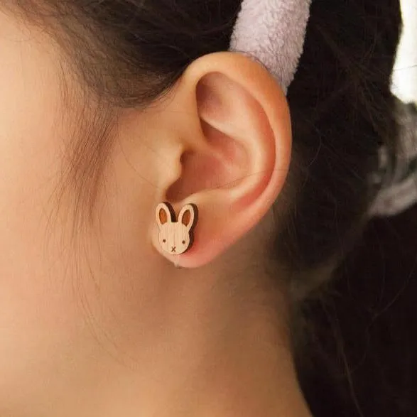 Pig Panda Bear Trio Stud Earring Set