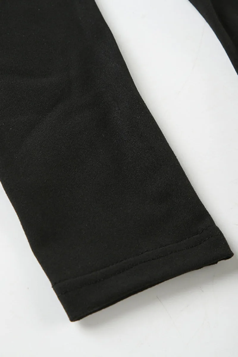 Pleated Drawstring Long Sleeve Hooded Dress