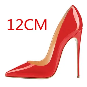 Pointed Toe Low Cut Super High Stiletto Heels Dress Party Shoes