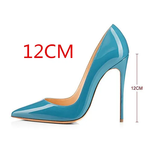 Pointed Toe Low Cut Super High Stiletto Heels Dress Party Shoes