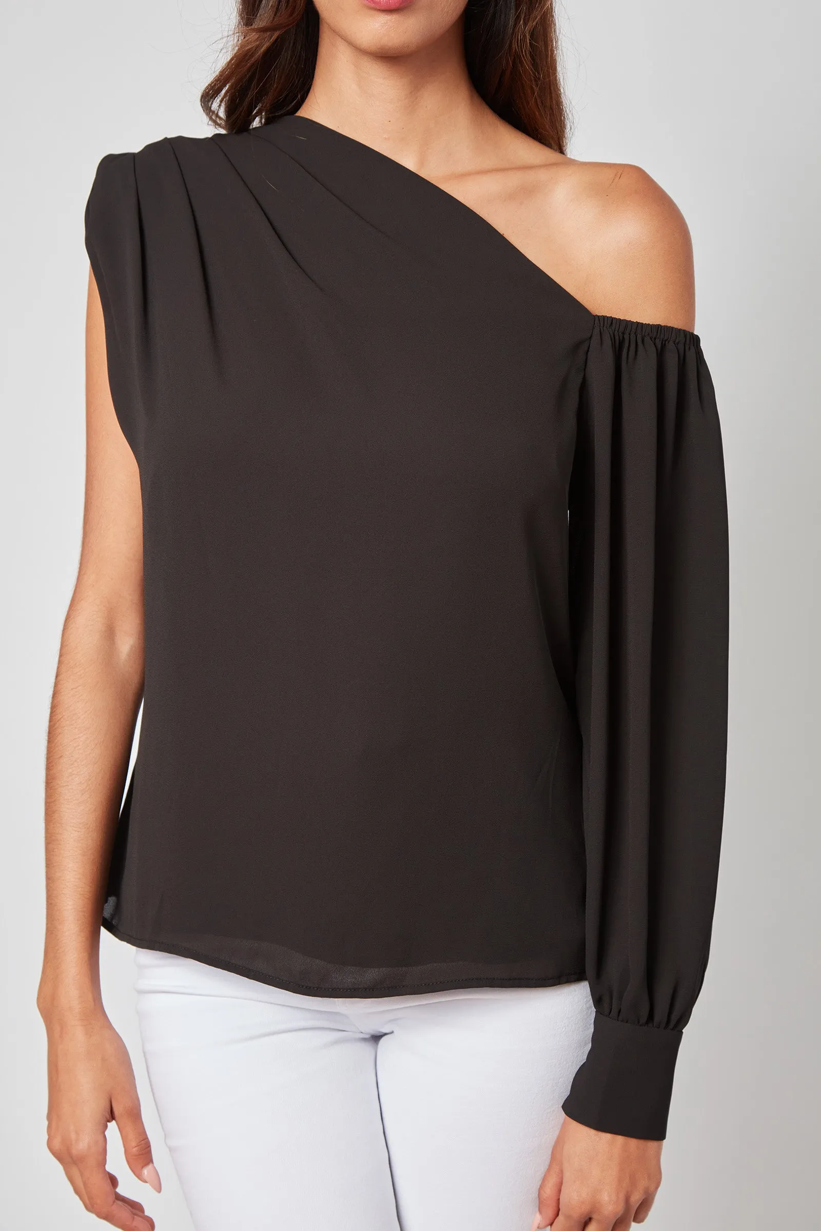 Pretty Please Draped Georgette Blouse