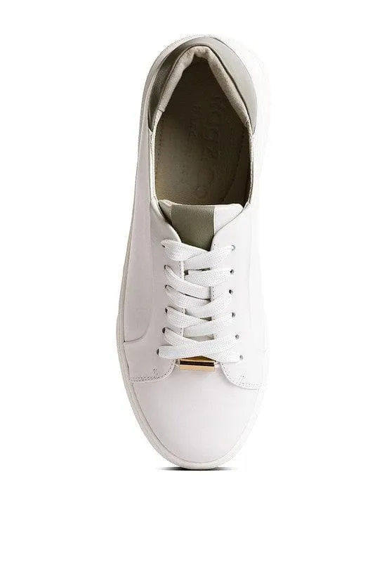 Rag Co Schick Lace Up Leather Sneakers