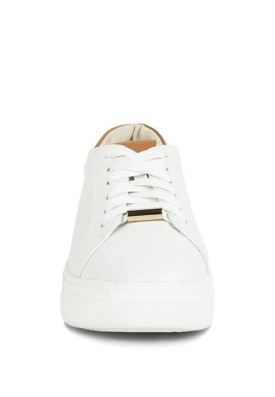 Rag Co Schick Lace Up Leather Sneakers