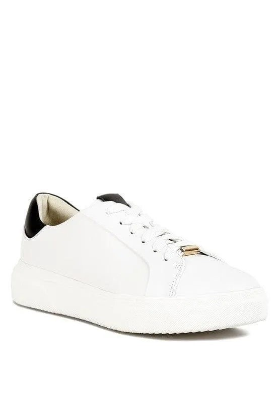 Rag Co Schick Lace Up Leather Sneakers