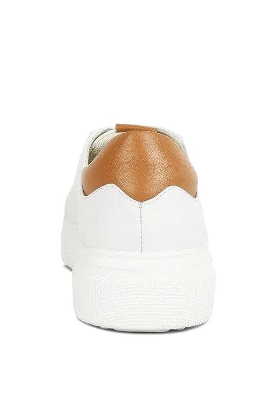 Rag Co Schick Lace Up Leather Sneakers