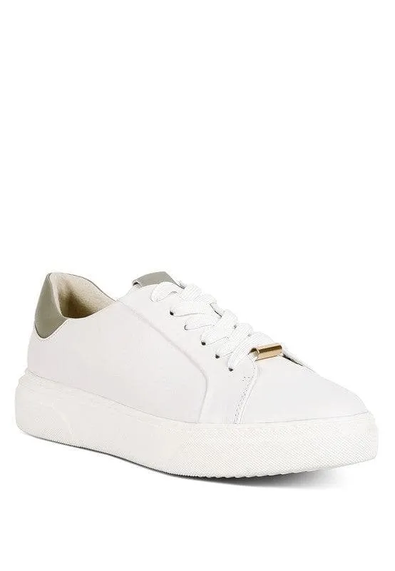 Rag Co Schick Lace Up Leather Sneakers