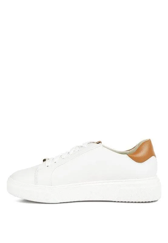 Rag Co Schick Lace Up Leather Sneakers