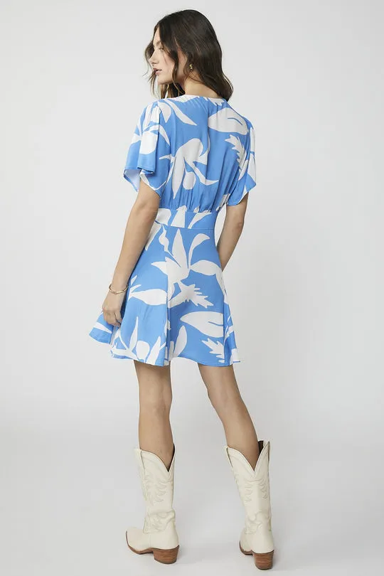 Rue Stiic Leslie Mini Dress in Blue Spring