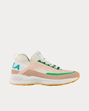 Run Around Beige / Green Low Top Sneakers