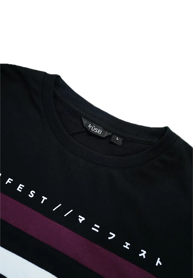 Ryusei Kaos Pria Manifest Black