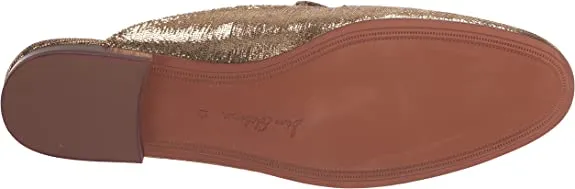Sam Edelman Linnie Goldmine Slip On Almond Toe Embellished Dress Loafers Mules