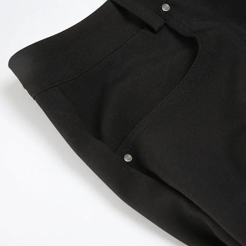 SEEYOULATER Veronica Stylish Low-Waist Wide-Leg Pants