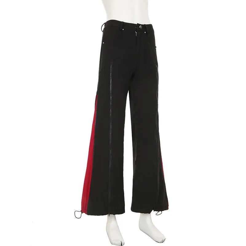 SEEYOULATER Veronica Stylish Low-Waist Wide-Leg Pants