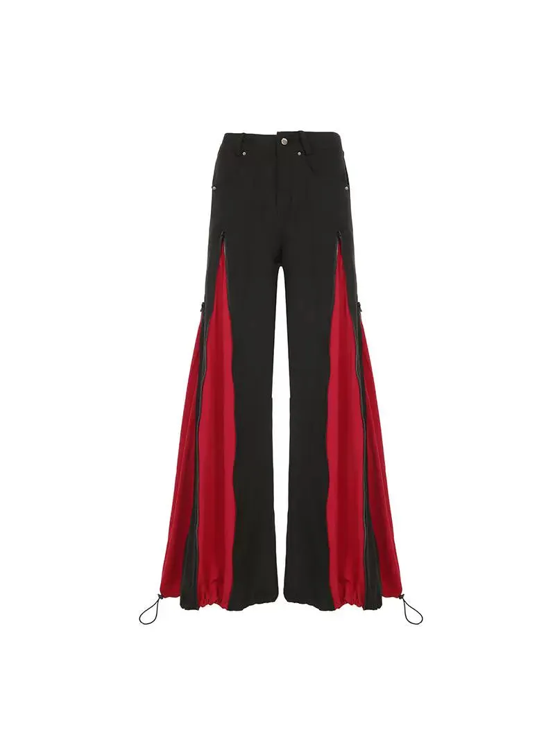 SEEYOULATER Veronica Stylish Low-Waist Wide-Leg Pants