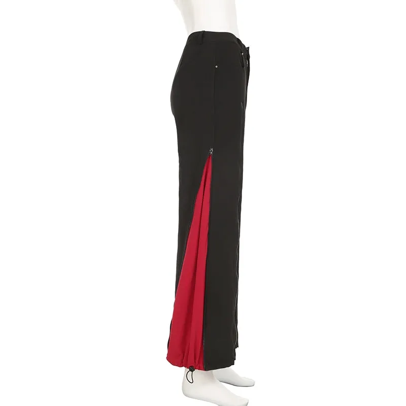 SEEYOULATER Veronica Stylish Low-Waist Wide-Leg Pants
