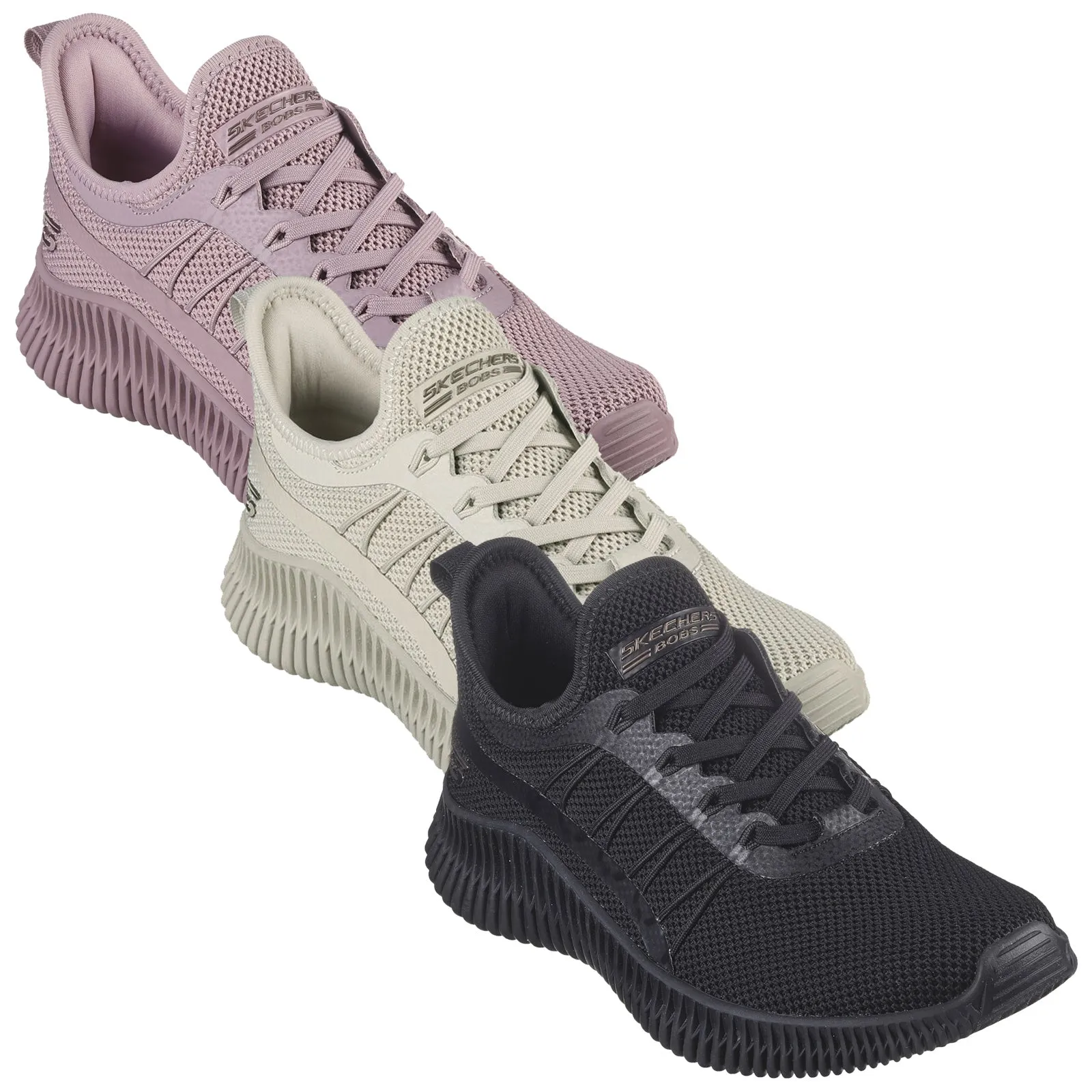 Skechers Ladies Bobs Sport Geo Slip-Ins Trainers