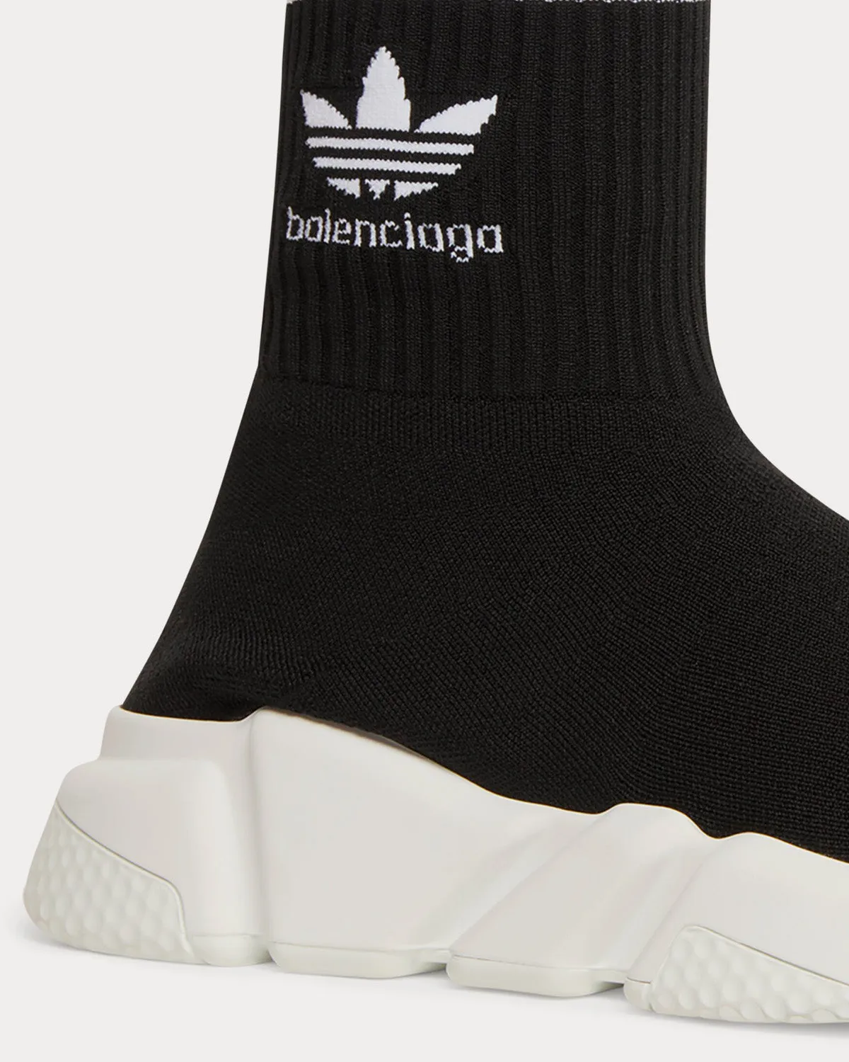 Speed Knit Black High Top Sneakers