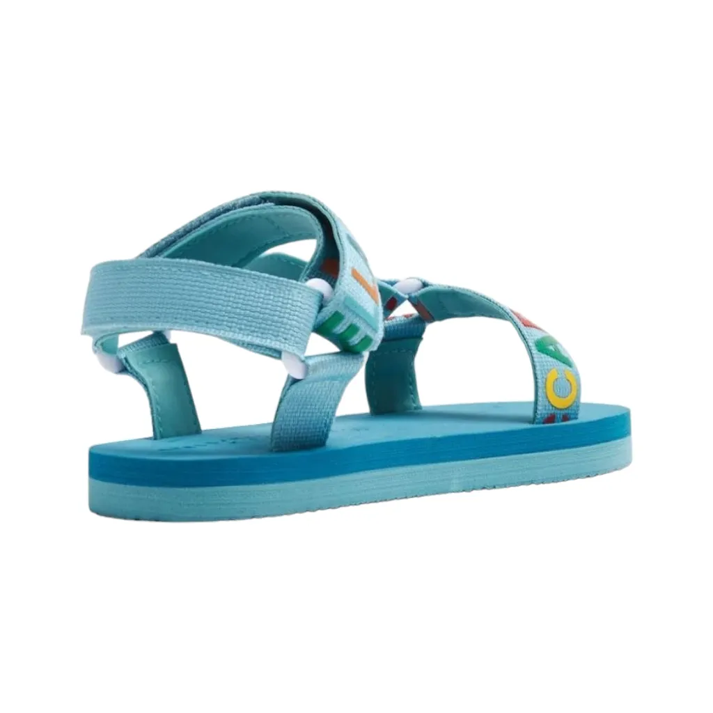 Stella McCartney Kids Logo Tape Touch Strap Sandals