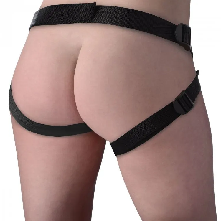 Strap U Seducer 7in Silicone Dildo W- Harness