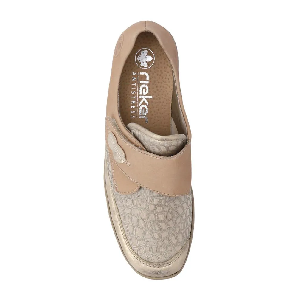 Stretchy Leather Touch-Fasten Trainers - RKR41504 / 326 820