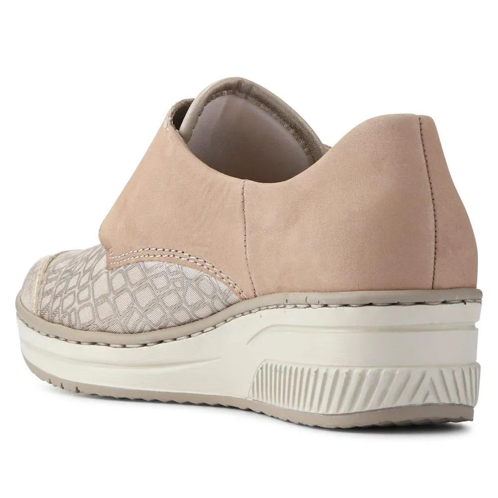 Stretchy Leather Touch-Fasten Trainers - RKR41504 / 326 820