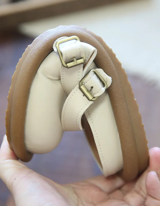 Summer Cross-strap Buckles Soft-sole Slippers