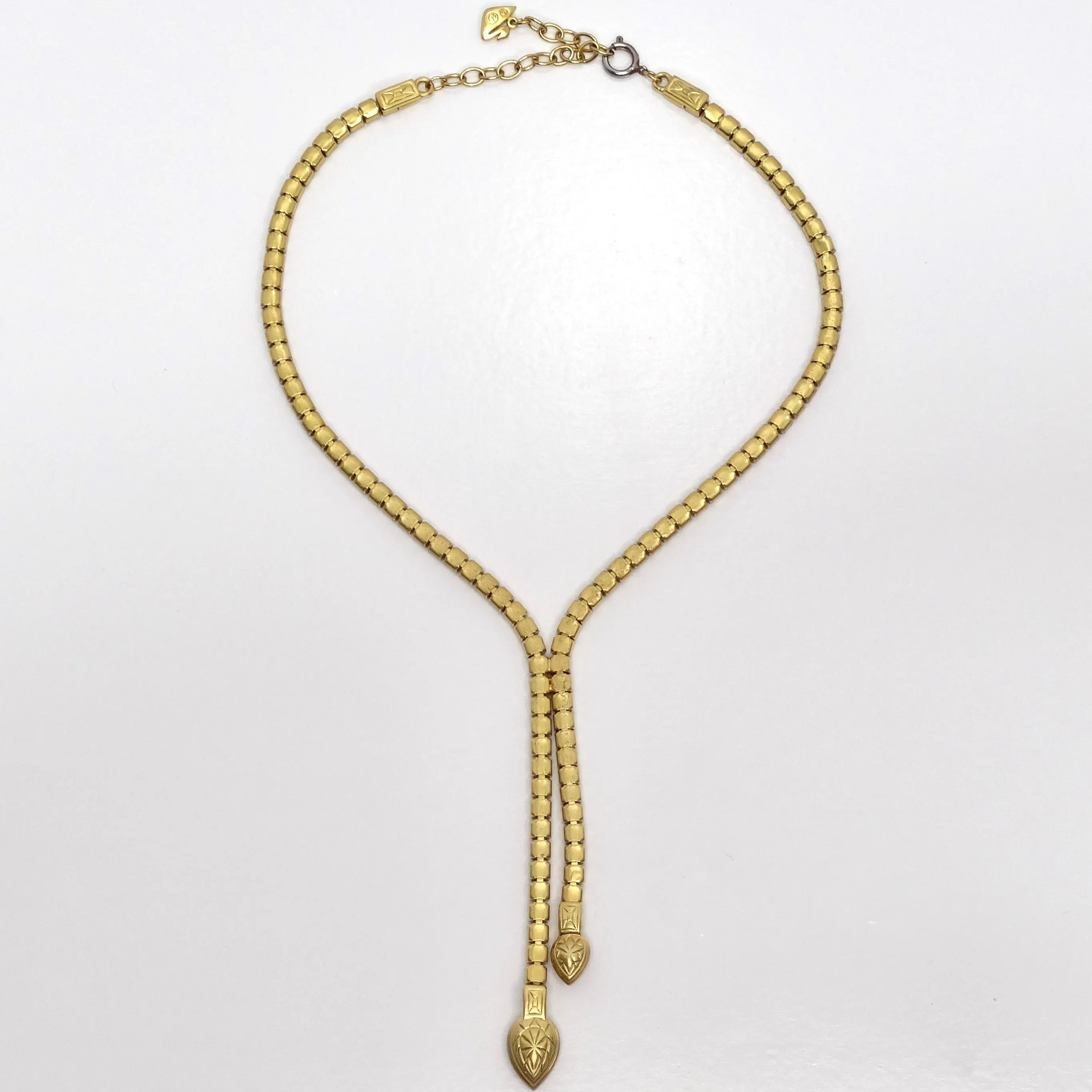 Swarovski 1990s Purple Rhinestone Lariat Choker