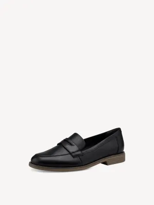 Tamaris Women's 1-1-24215-20 003 Leather Slipper Loafer Shoes Black