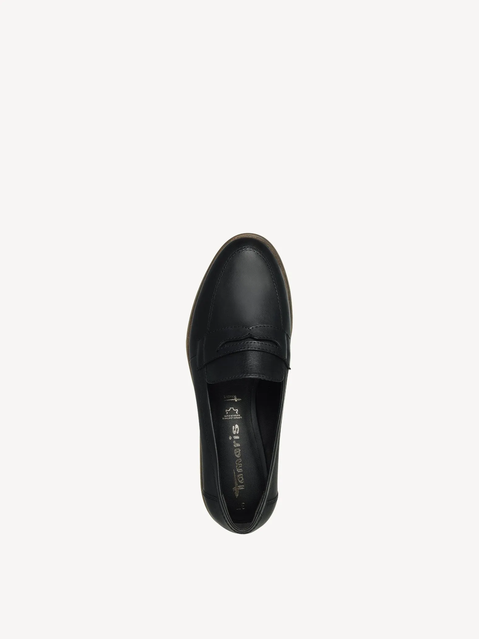 Tamaris Women's 1-1-24215-20 003 Leather Slipper Loafer Shoes Black