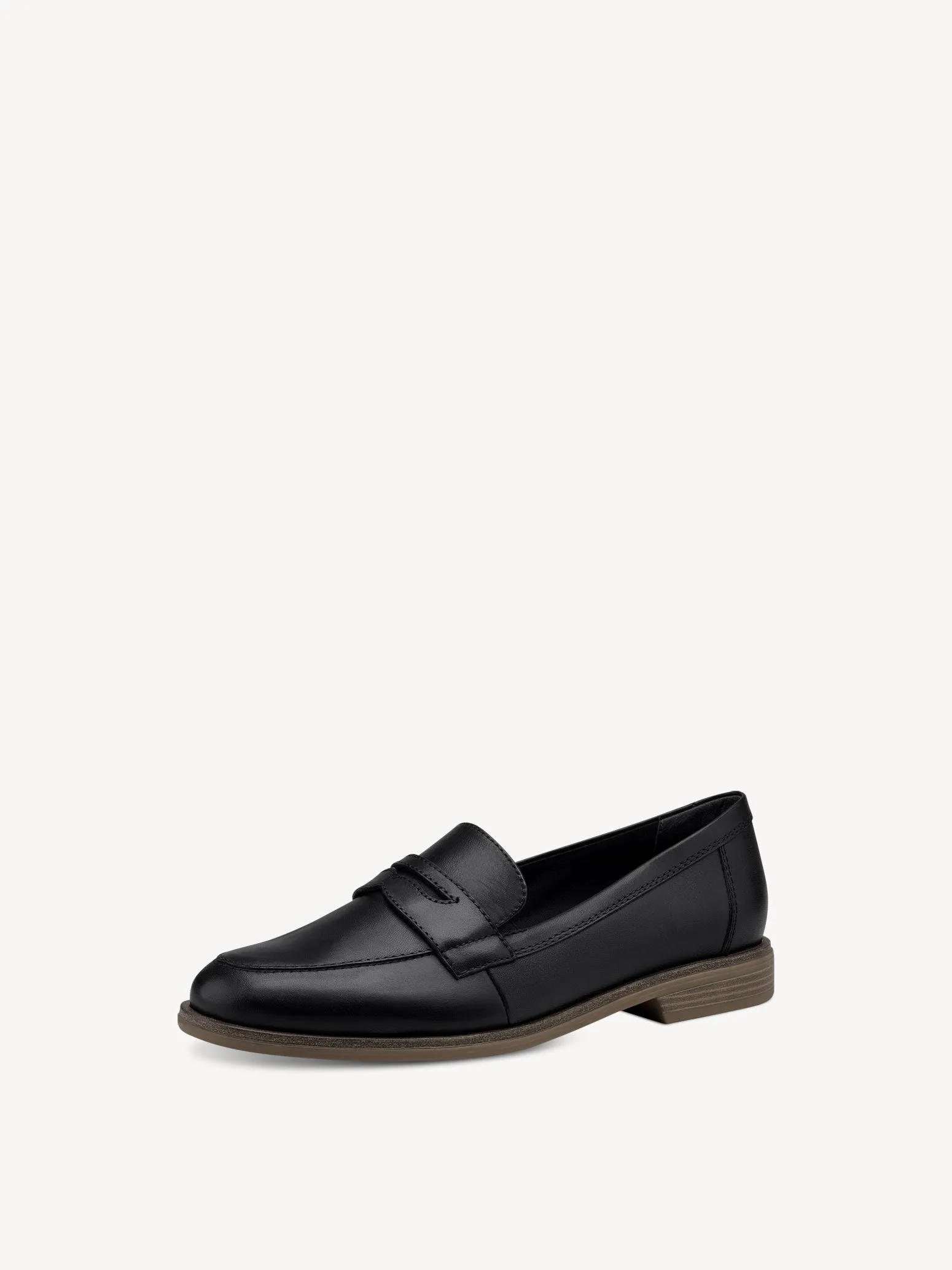 Tamaris Women's 1-1-24215-20 003 Leather Slipper Loafer Shoes Black