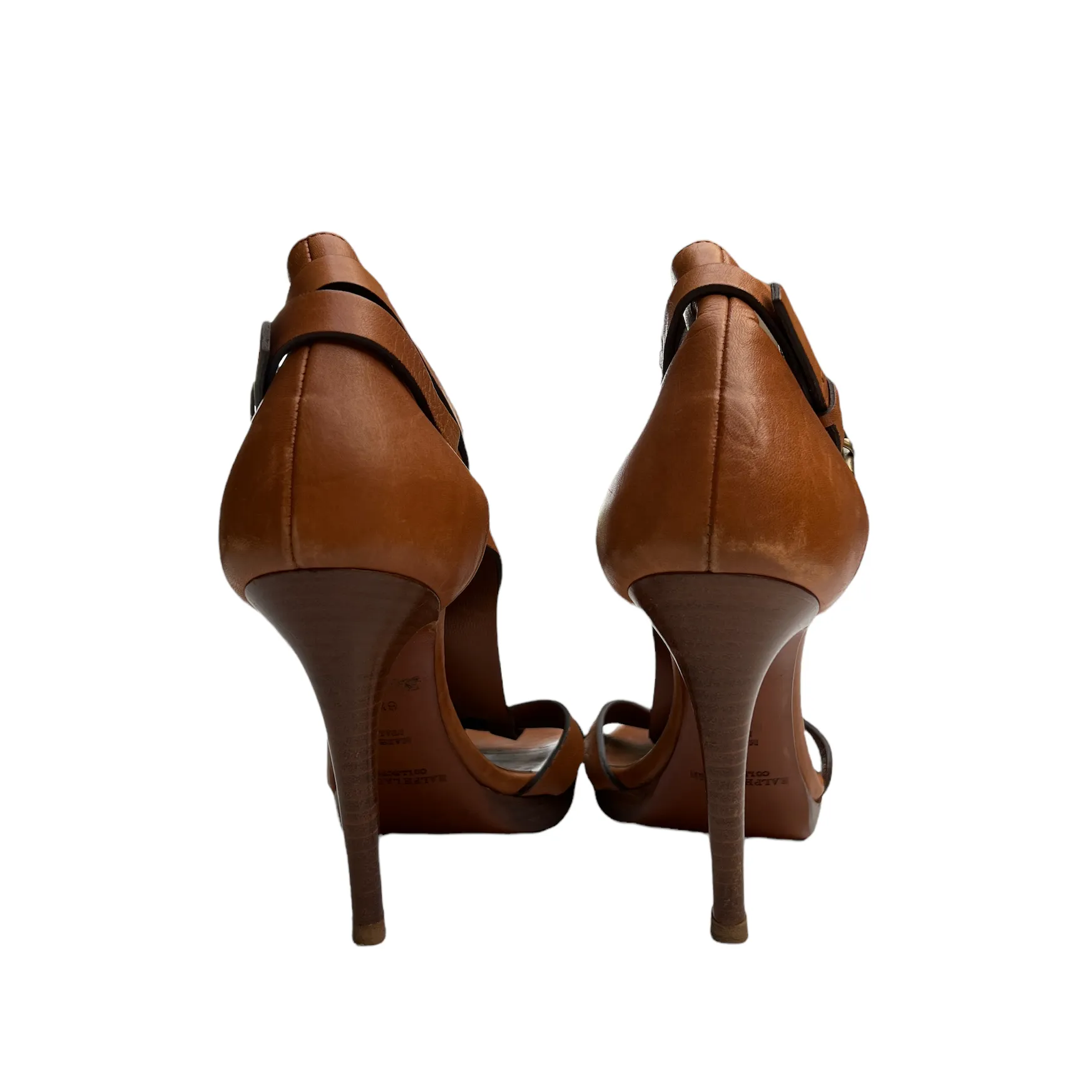 Tan Heeled Sandals - 6.5