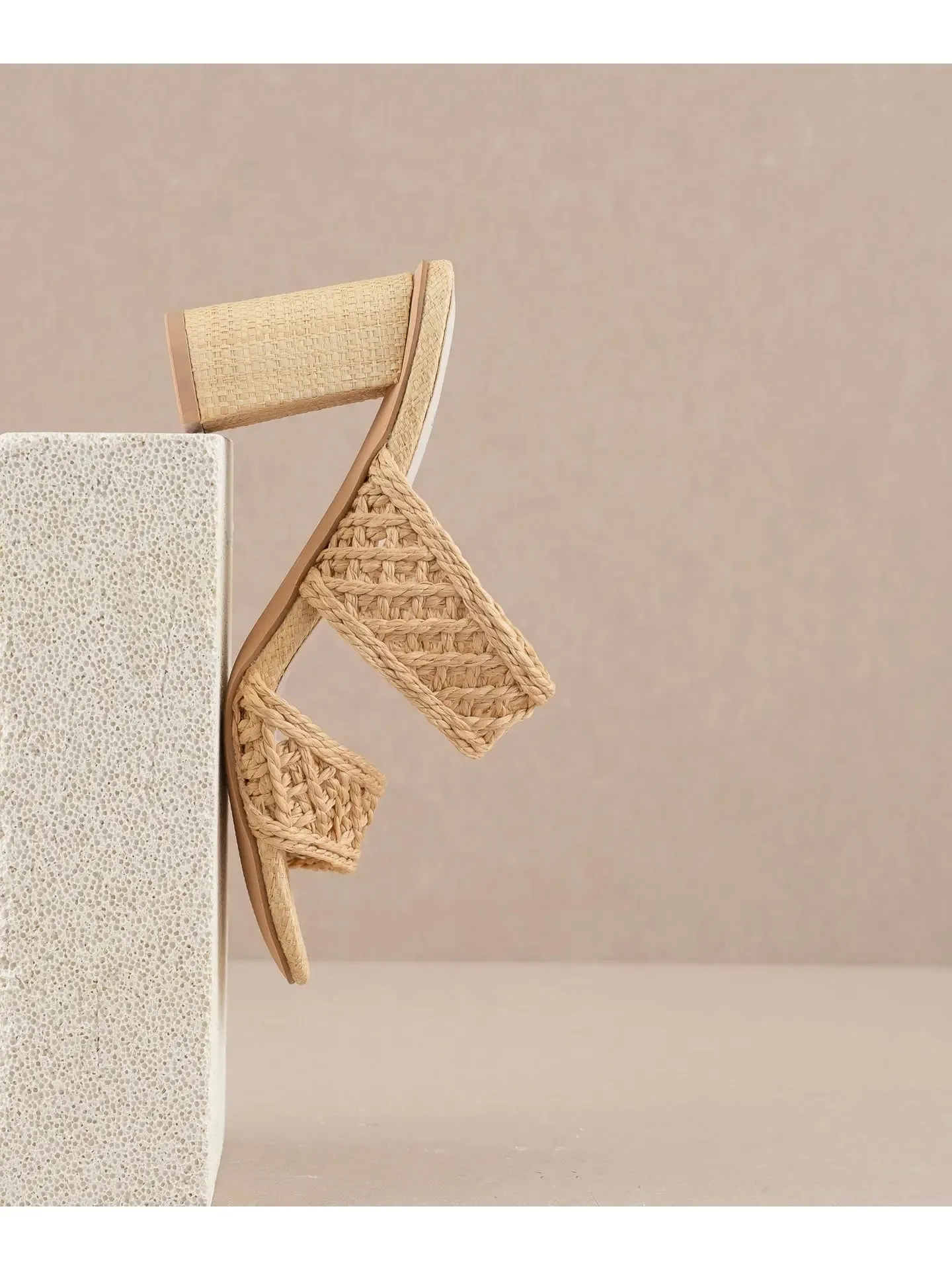 The Barbara Woven Double Band Heel