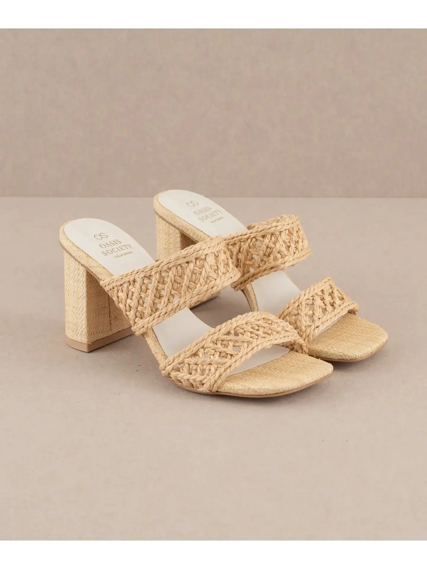 The Barbara Woven Double Band Heel