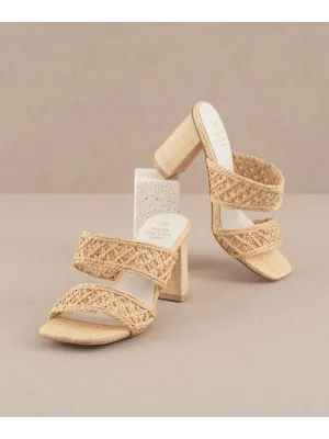 The Barbara Woven Double Band Heel