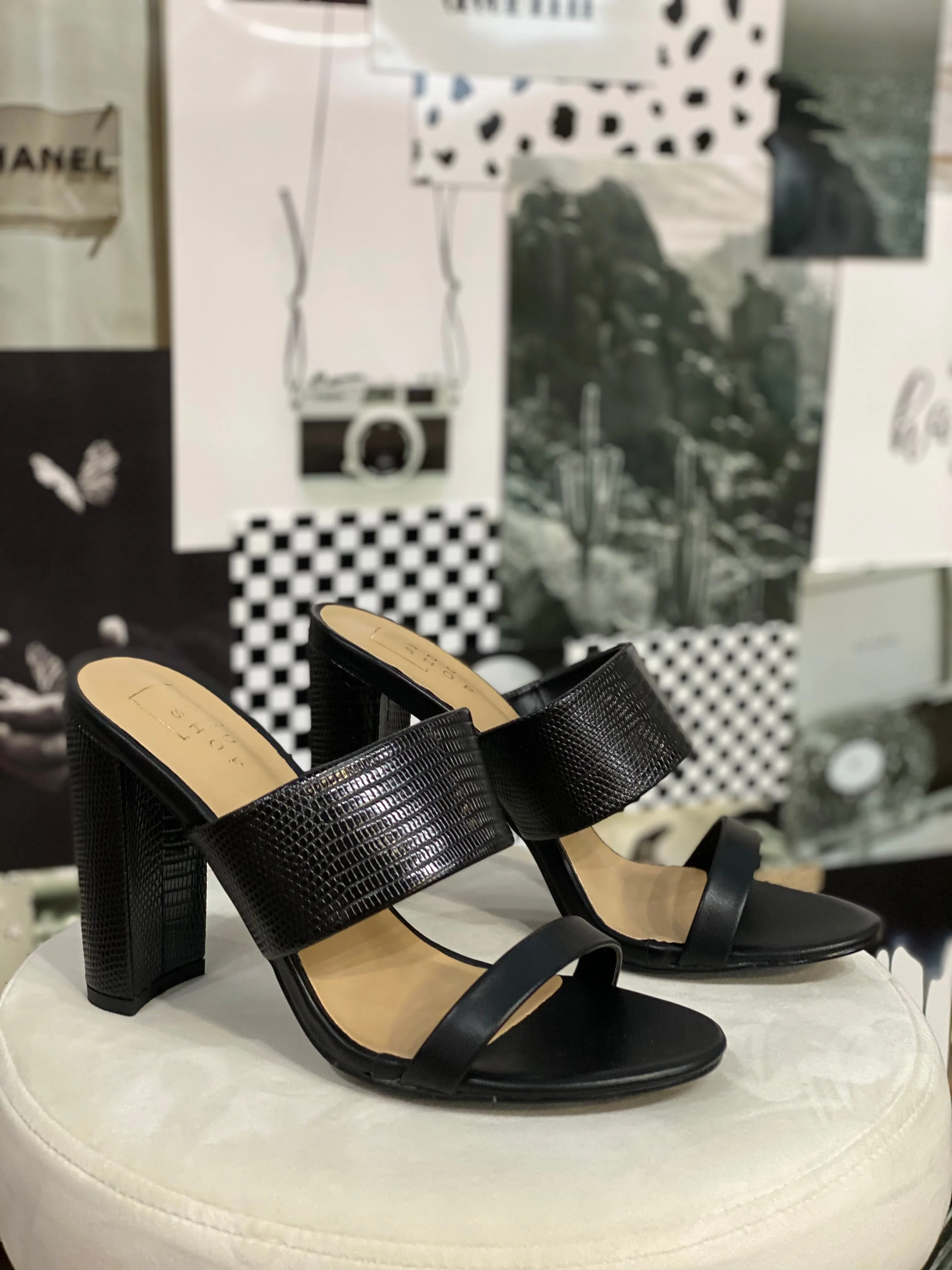 The 'Erin' Heels in Black