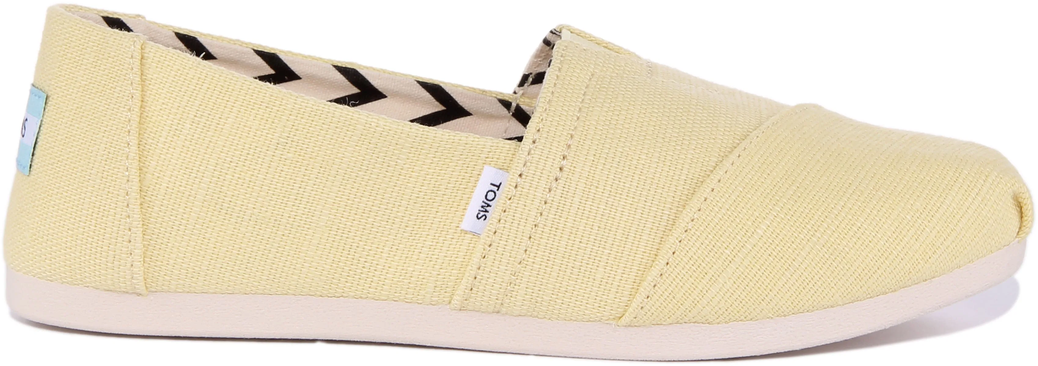 Toms Alpargata In Yellow For Women