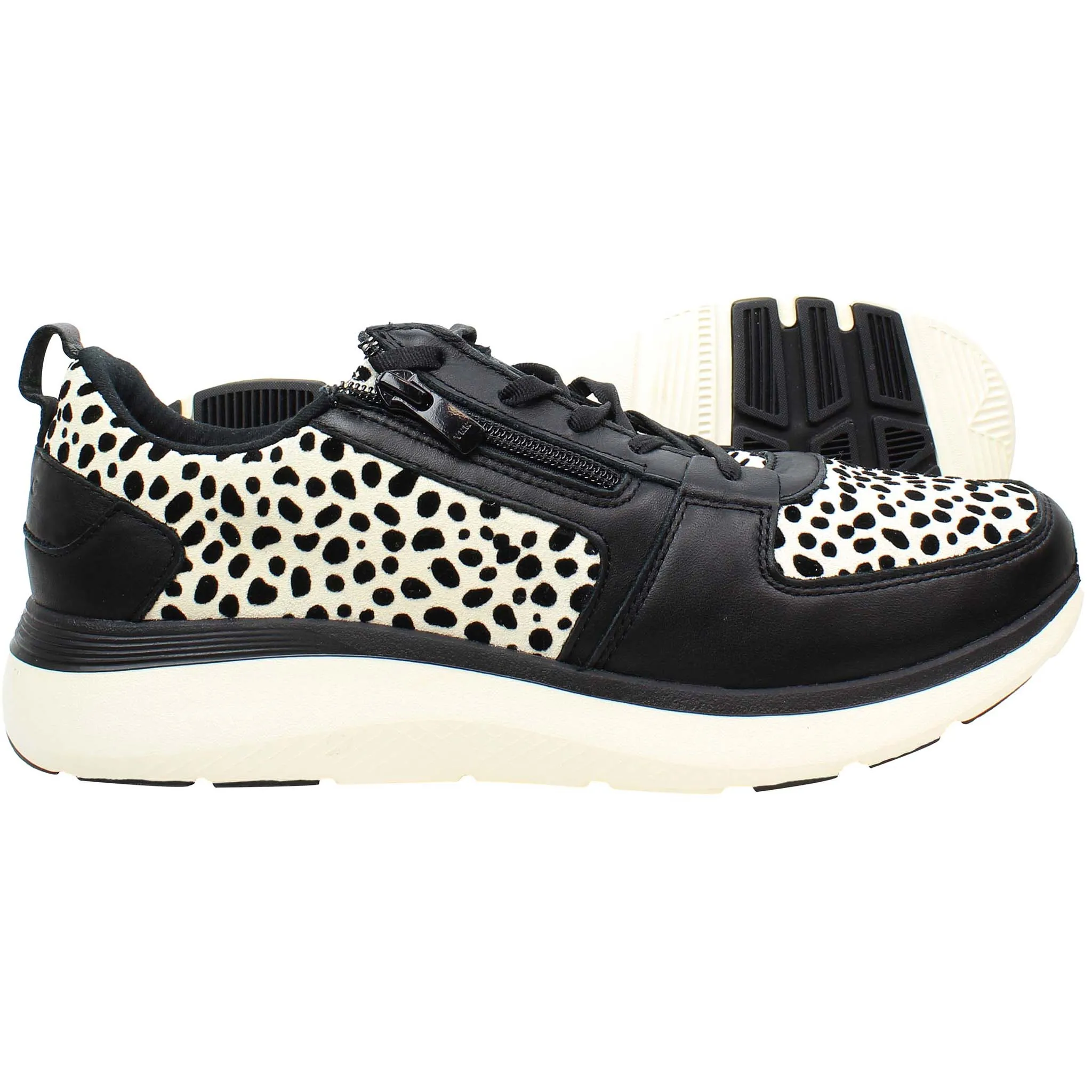 Vionic Remi Spot Womens Black/White Trainers