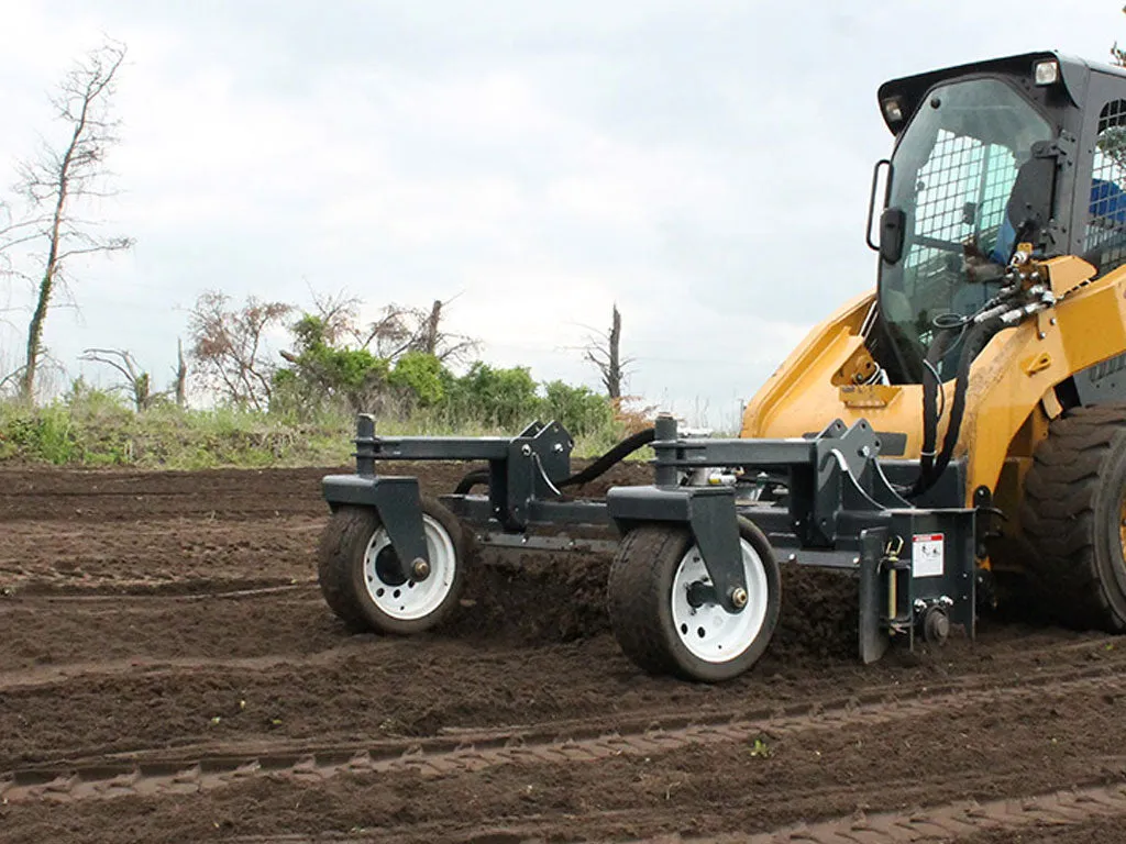 Virnig Power Rake for skid steer loaders