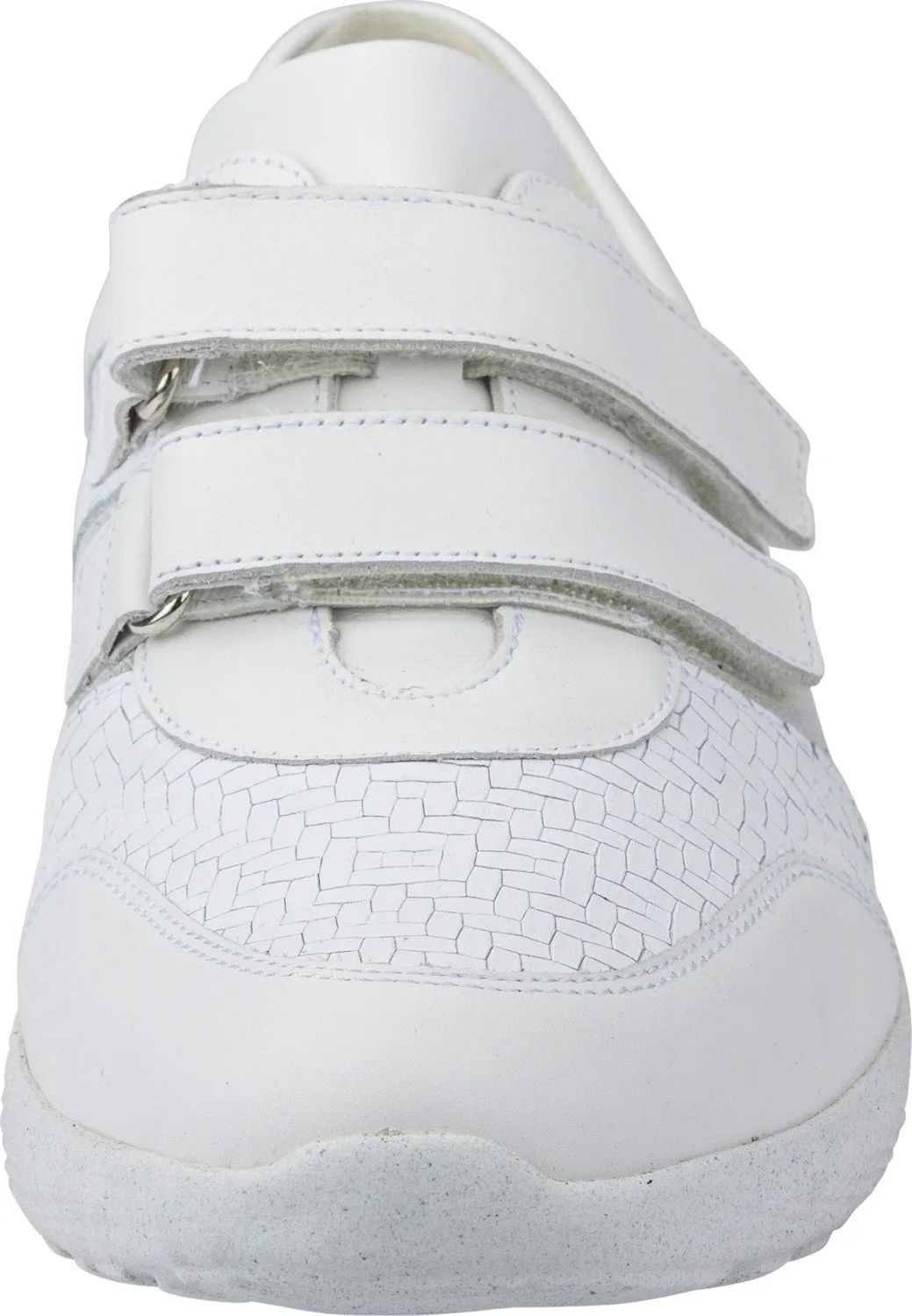 Waldlaufer Wide fitting M Ladies Silver Trainers Leather Stretch M-Ira Strap Over sale