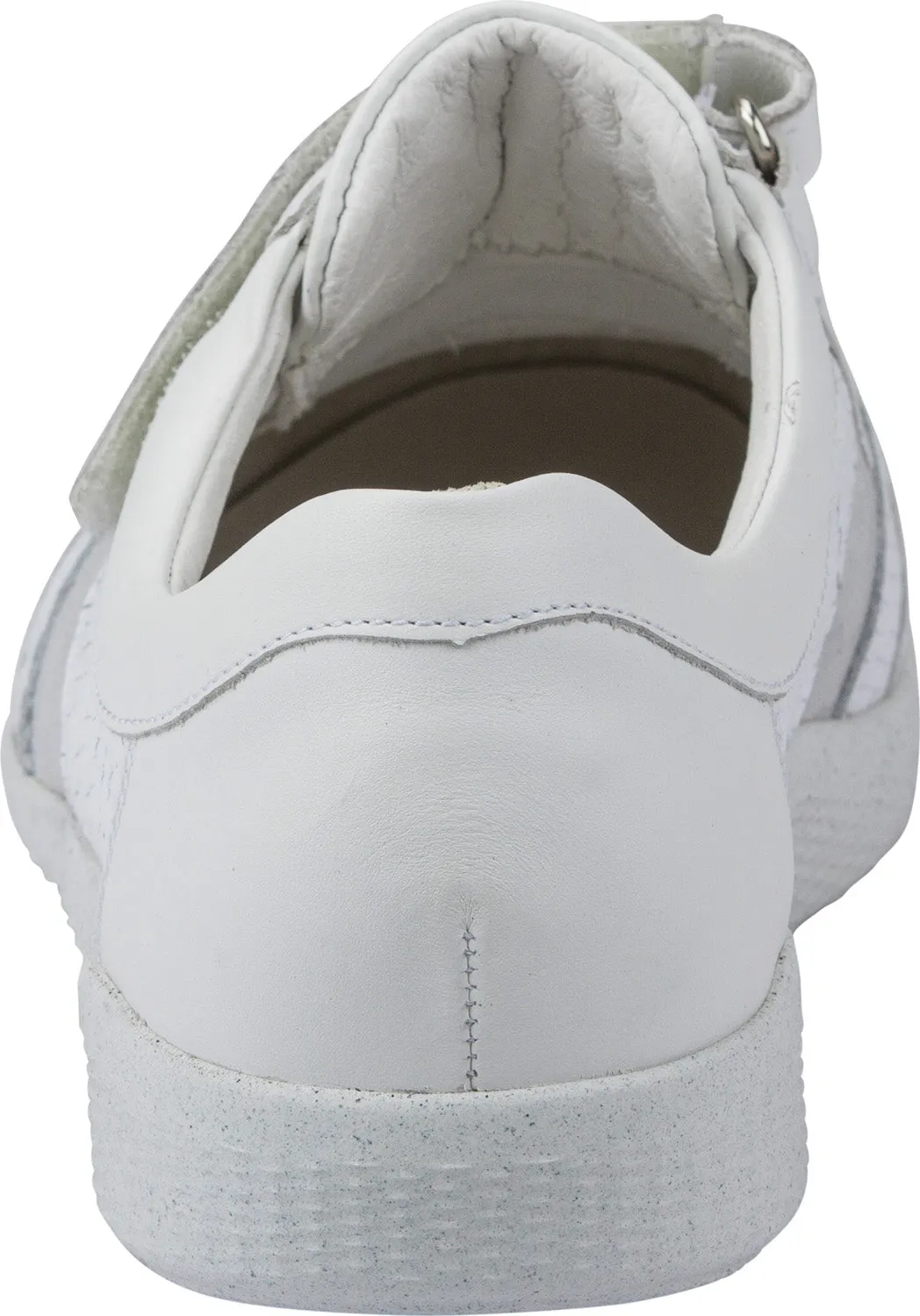 Waldlaufer Wide fitting M Ladies Silver Trainers Leather Stretch M-Ira Strap Over sale