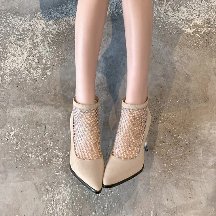 Women's Pointed Toe Hollow Out High Heel Shoes