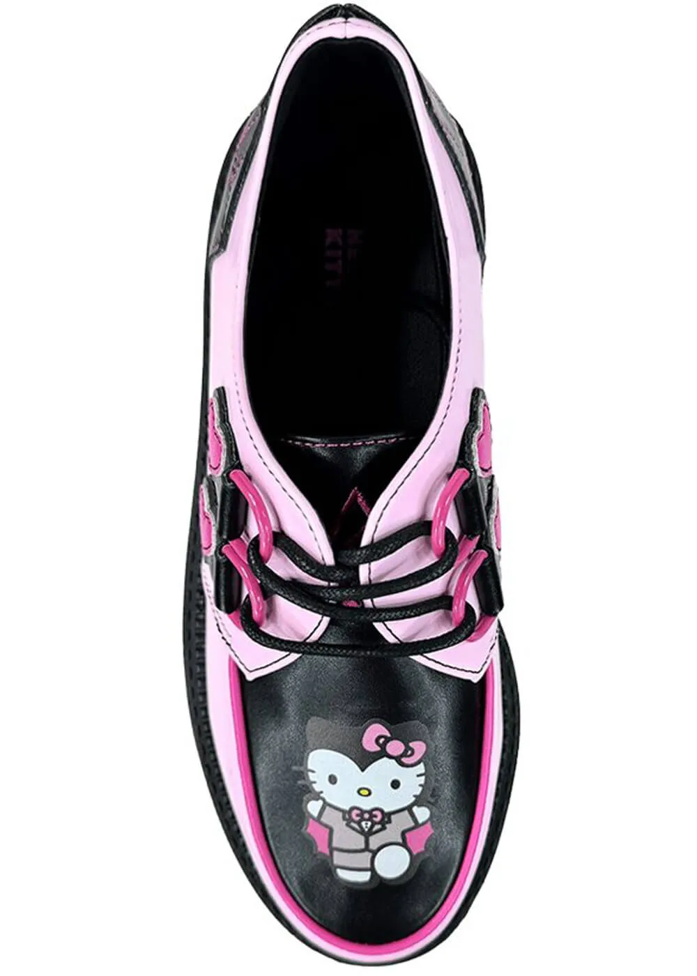 YRU Shoes x Hello Kitty Super Kreep Drac Creepers Pink