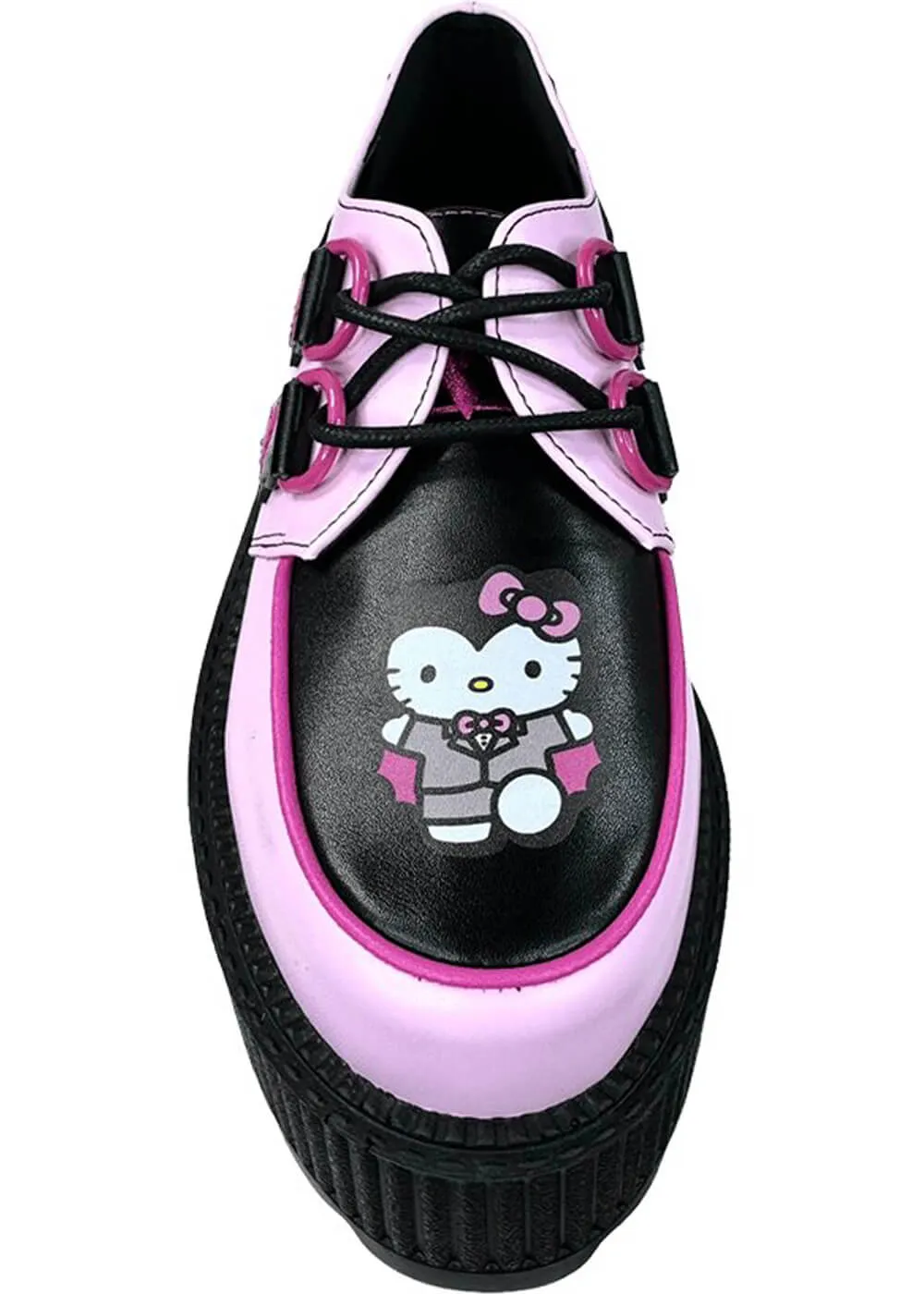 YRU Shoes x Hello Kitty Super Kreep Drac Creepers Pink