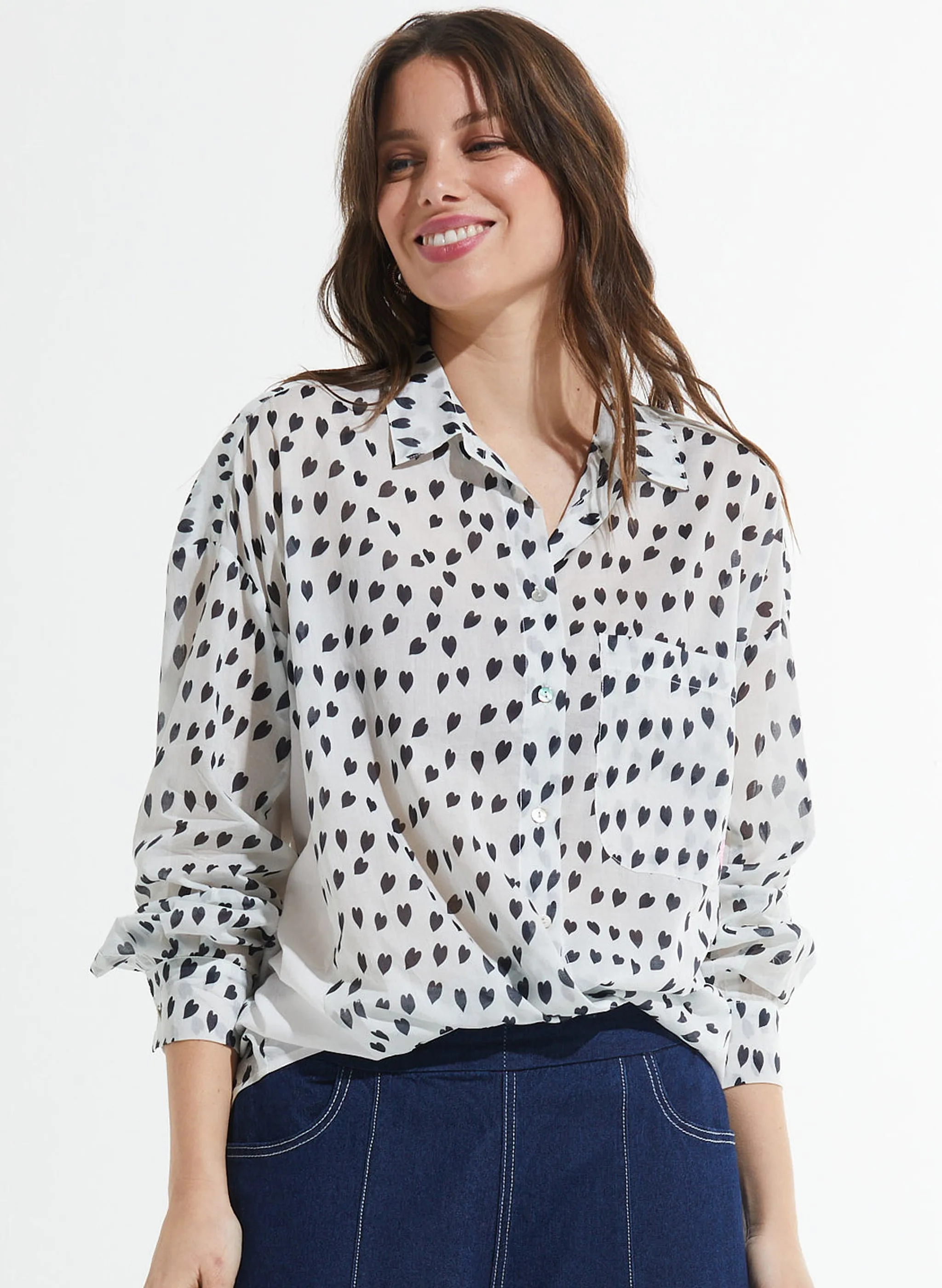 Zaket & Plover - Cotton Voil Shirt - White Love